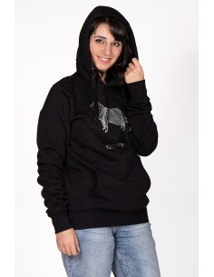 Origami Komondor Women's Hooded Sweatshirt