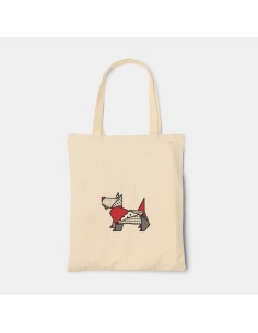 Shopper Bag Pop Bag Origami Scottish Terrier 2
