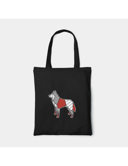 Shopper Bag Borsa Pop Origami Siberian Husky