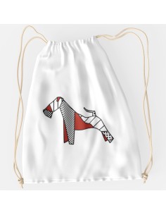 Drawstring Bag Sacca Pop Origami Fox Terrier 2