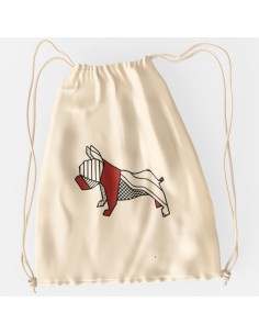 Drawstring Bag Sacca Pop Origami French Bulldog 2