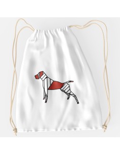 Drawstring Bag Sacca Pop Origami German Drahthaar 2