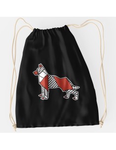 Drawstring Bag Sacca Pop Origami German Shepherd 2