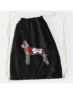 Drawstring Bag Sacca Pop Origami Great Dane