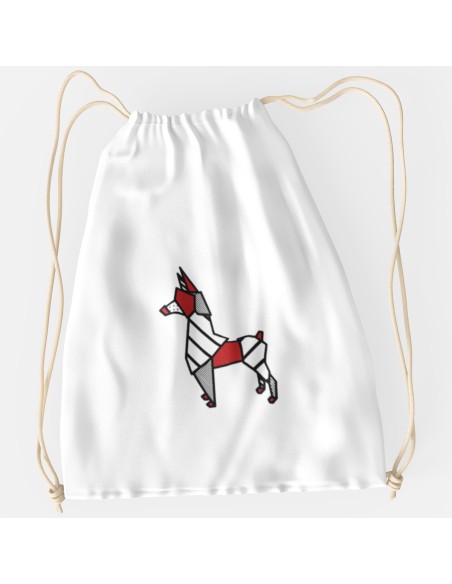 Drawstring Bag Sacca Pop Origami Pinscher