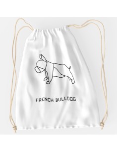 Drawstring Bag Sacca Origami French Bulldog 2