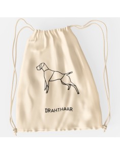 Drawstring Bag Sacca Origami German Drahthaar 2