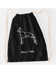 Drawstring Bag Sacca Origami Great Dane 2