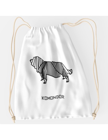 Drawstring Bag Sacca Origami Komondor
