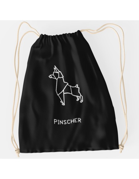 Drawstring Bag Sacca Origami Pinscher