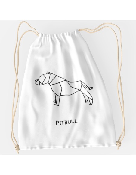 Drawstring Bag Sacca Origami Pitbull