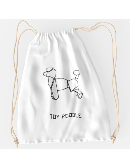 Drawstring Bag Sacca Origami Toy Poodle