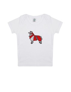 Baby Newborn Pop Origami Australian Shepherd T-shirt