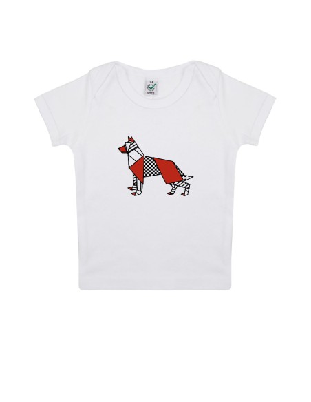 Baby Newborn Pop Origami German Shepherd T-shirt