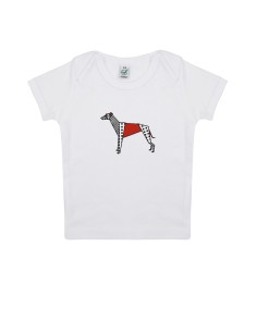 Baby Newborn Pop Origami Greyhound T-shirt