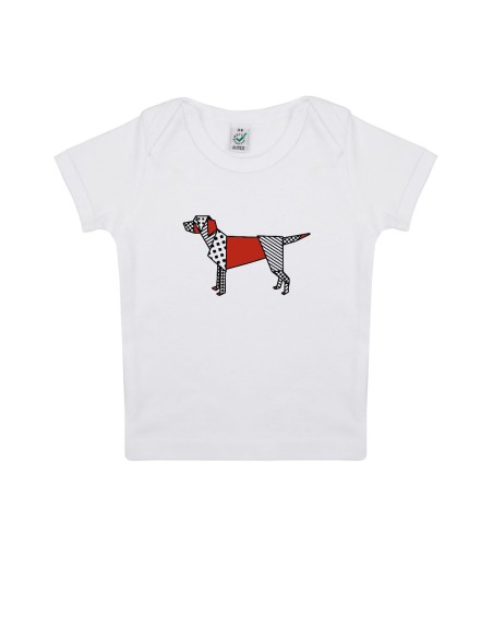 T-shirt Baby Neonati Pop Origami Labrador
