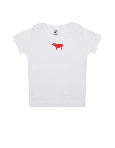 T-shirt Baby Neonati Minigami Bulldog