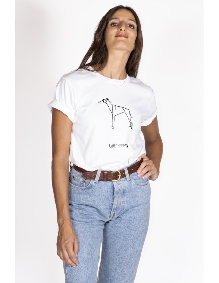 Women's Origami T-shirt Greyhound