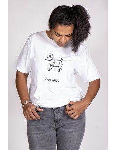 Women's Origami T-shirt Chihuahua 2