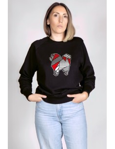Pop Origami Chow Chow Women's Round Neck Sweatshirt