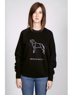 Origami American Mastiff Women's Crew Neck Sweatshirt