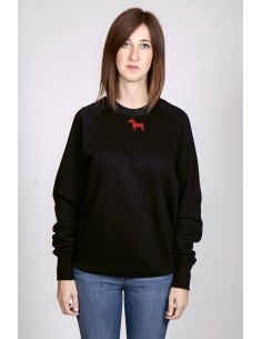 Minigami Bull Terrier Woman Round Neck Sweatshirt