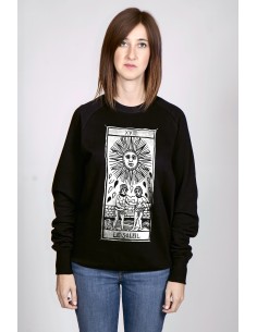 Tarot De Marseille Le Soleil XIX Women's Round Neck...
