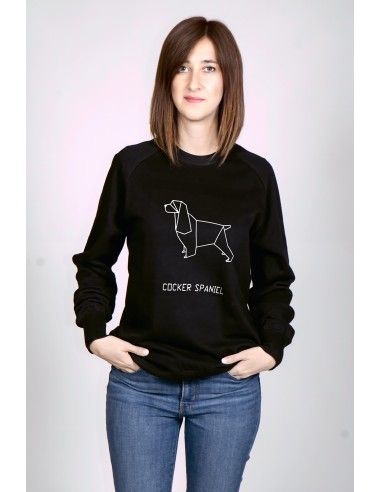 Origami Cocker Spaniel Women's Crew Neck...