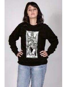 Tarot De Marseille Women's Round Neck Sweatshirt Justice...