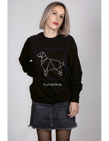 Origami Golden Retriever Women's Crew Neck...