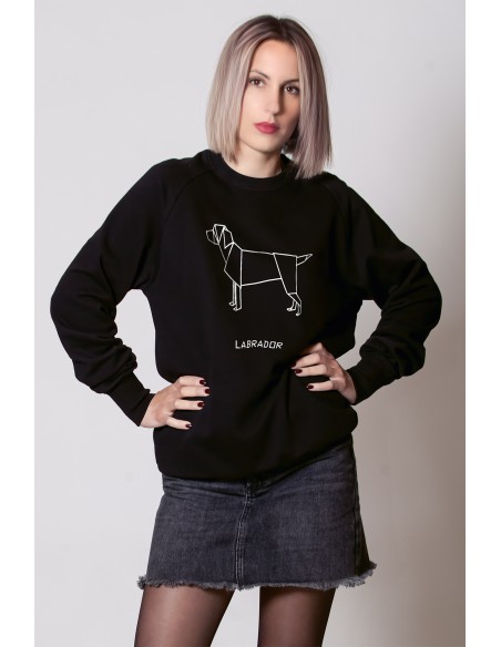 Felpa Girocollo Donna Origami Labrador