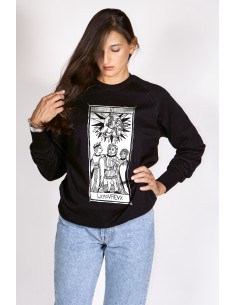 Women's Round Neck Sweatshirt Tarot De Marseille...