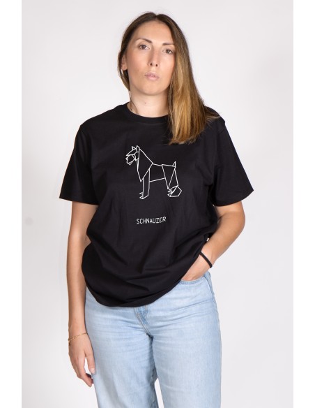 Women's Origami T-shirt Schnauzer