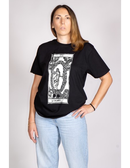 Women's T-shirt Tarot De Marseille Le Monde XXI