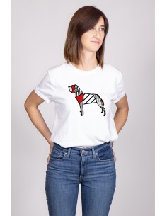 Women's Pop Origami T-shirt American Mastiff 2