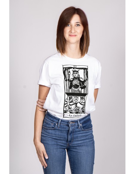 T-shirt  Donna "Tarot De Marseille" Tarocchi di Marsiglia  Le Chariot VII