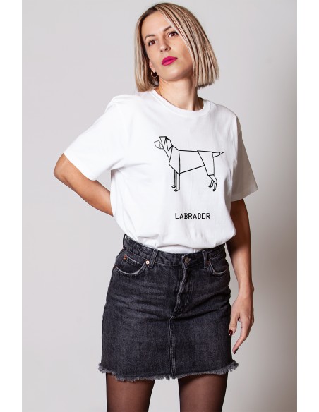 T-shirt Donna Origami Labrador