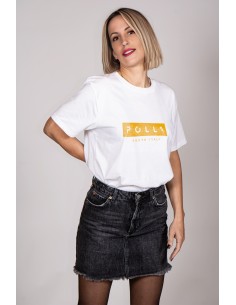 T-shirt Donna Polla Stampa Giallo