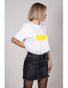 T-shirt Donna Polla Stampa Giallo Fluo 2