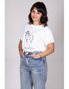 T-shirt Oversize Donna Origami Australian Shepherd 2