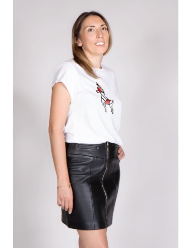 Origami Pinscher Pop Woman Rolled T-shirt