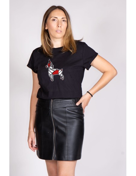 T-shirt Rolled Donna Pop Origami Pinscher