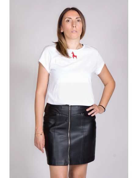 Minigami Pinscher Woman Rolled T-shirt