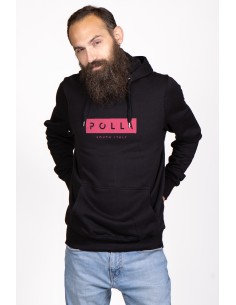 Felpa Con Cappuccio Uomo Polla Stampa Fucsia