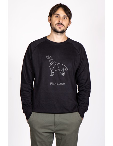 Felpa Girocollo Uomo Origami Irish Setter