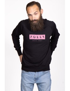 Polla Men's Round Neck Sweatshirt Pink Print