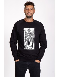 Tarot De Marseille La Justice VIII Men's Round Neck...