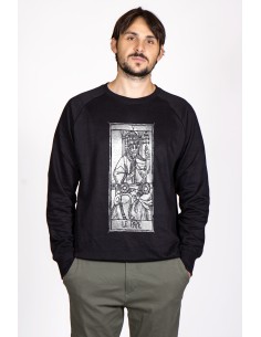 Tarot De Marseille Le Pape V Men's Round Neck Sweatshirt