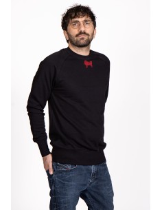 Minigami Tibetan Mastiff Men's Round Neck Sweatshirt