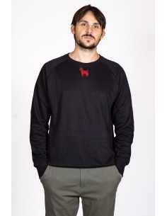 Minigami Pug Men's Round Neck Sweatshirt